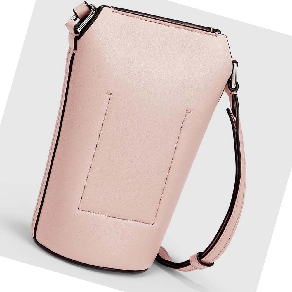 Women's Ecco Textureblock Pot Bags Pink | USA 293YXF